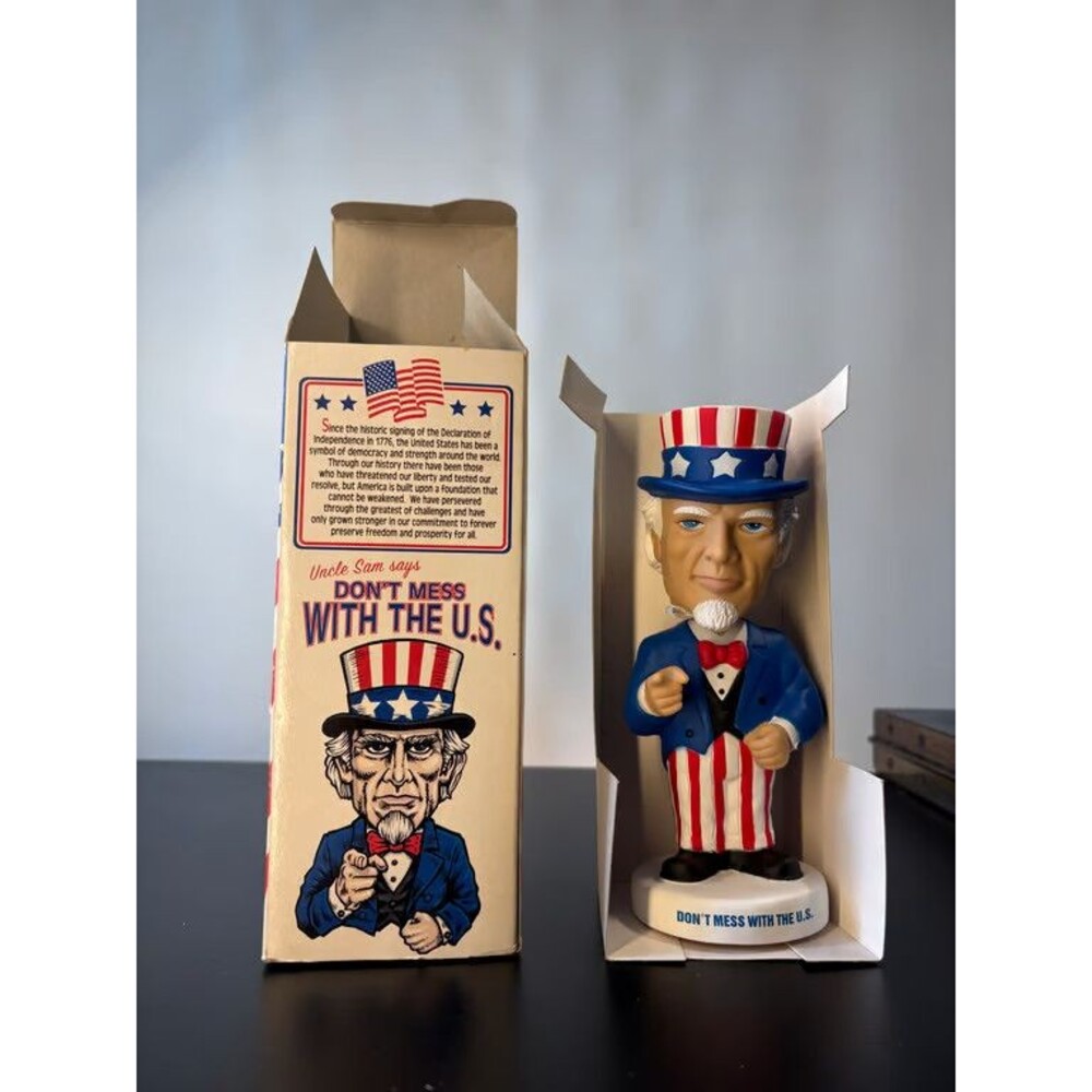 Funko Wobble Works Uncle Sam Bobblehead Dont Mess With The US Boxed America